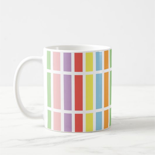farbenfrohe Pastell Hues Kaffeetasse (Links)