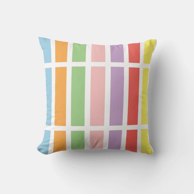 farbenfrohe Pastell Hues Kissen (Vorderseite)