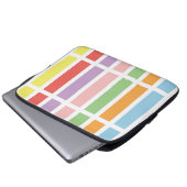 farbenfrohe Pastell Hues Laptopschutzhülle (Vorne Knopf)