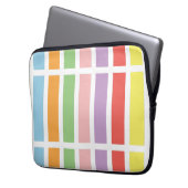 farbenfrohe Pastell Hues Laptopschutzhülle (Vorderseite Links)