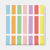 farbenfrohe Pastell Hues Magnet (Vorne)