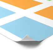 farbenfrohe Pastell Hues Poster (Ecke)