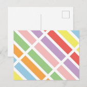 farbenfrohe Pastell Hues Postkarte (Vorne/Hinten)