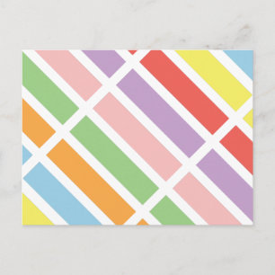 farbenfrohe Pastell Hues Postkarte