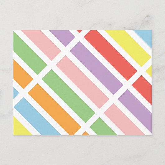 farbenfrohe Pastell Hues Postkarte (Vorderseite)