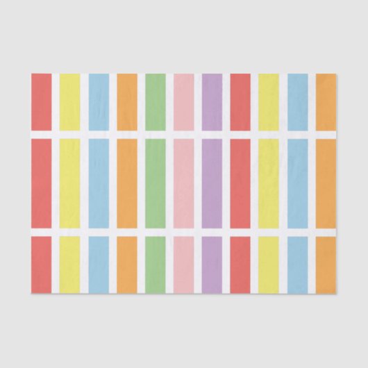 farbenfrohe Pastell Hues Seidenpapier (Vorderseite)