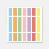 farbenfrohe Pastell Hues Serviette (Vorderseite)