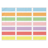 farbenfrohe Pastell Hues Tischdecke (Vorderseite (Horizontal))