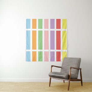 farbenfrohe Pastell Hues Wandteppich