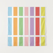 farbenfrohe Pastell Hues Wandteppich (Vorderseite)