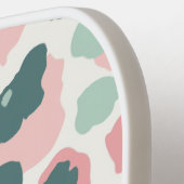 Farbenfrohe Pastell Leopard Druck Nahtloses Muster Pickleball Schläger (Linke Seite)