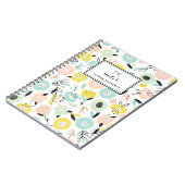 Farbenfrohe Pastell Muster Custom Notebook I Notizblock (Linke Seite)