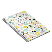 Farbenfrohe Pastell Muster Custom Notebook II Notizblock (Rechte Seite)