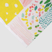 Farbenfrohe Pastell-Patchwork-Preppy Seidenpapier (Detail)