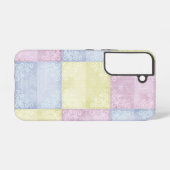 Farbenfrohe Pastell-Patchwork Samsung Galaxy Hülle (Rückseite (Horizontal))