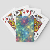 Farbenfrohe Pastell-Sternexplosion Spielkarten (Rückseite)