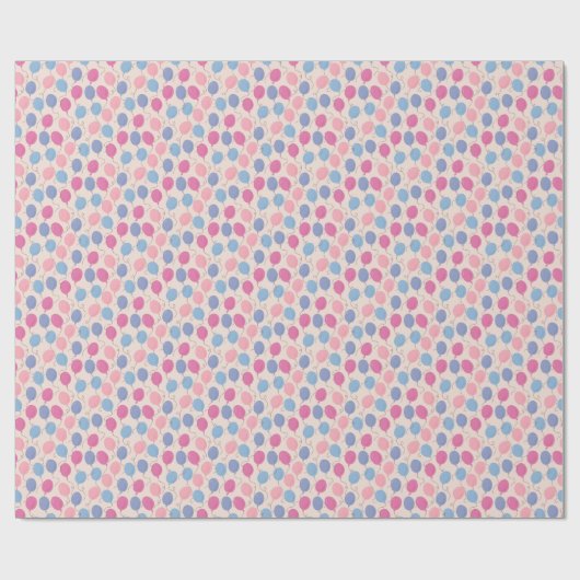 Farbenfrohe Pastellbälle Geschenkpapier (Flach)