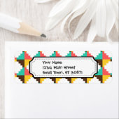 Farbenfrohe Pastelle Aztec-Indianermuster (Insitu)