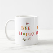 Farbenfrohe Pastelle Bee Happy Kaffeetasse (Links)