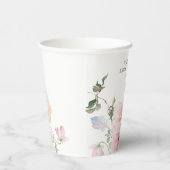 Farbenfrohe Pastelle Brautparty Pappbecher (Rechts)