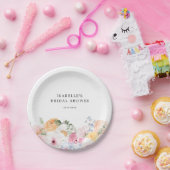 Farbenfrohe Pastelle Brautparty Pappteller (Party)