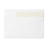 Farbenfrohe Pastelle Confetti Dots Oh, was Spaß Ur (Rückseite)