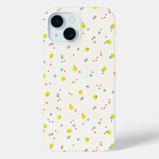 Farbenfrohe Pastelle Confetti Dots Oh, was Spaß Ur iPhone 15 Hülle