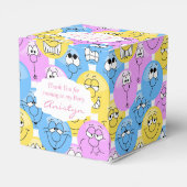 Farbenfrohe Pastelle 😀 Emoji Design Geschenkschachtel (Rückseite)