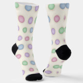 Farbenfrohe Pastelle erschütterte Polka-Punkte Socken (Gewinkelt)
