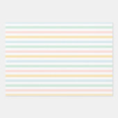 Farbenfrohe Pastelle Frieden, Liebe, Sonnenschein  Geschenkpapier Set (Vorderseite 2)