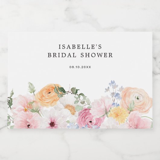 Farbenfrohe Pastelle Lebensmitteletikett (Einzelnes Label)