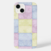 Farbenfrohe Pastelle Patchwork Case-Mate iPhone Hülle (Rückseite)