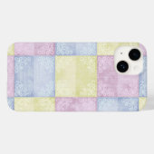 Farbenfrohe Pastelle Patchwork Case-Mate iPhone Hülle (Rückseite (Horizontal))