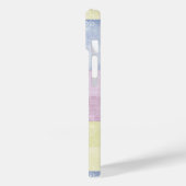 Farbenfrohe Pastelle Patchwork Case-Mate iPhone Hülle (Rückseite / Links)