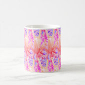 Farbenfrohe Pastelle Pink Lila 4Josie Kaffeetasse (Mittel)
