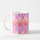 Farbenfrohe Pastelle Pink Lila 4Josie Kaffeetasse (Links)