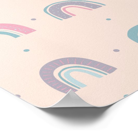 Farbenfrohe Pastelle Rainbow #6 Poster (Ecke)