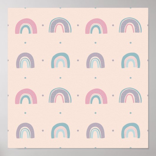 Farbenfrohe Pastelle Rainbow #6 Poster (Vorne)