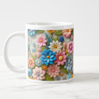 Farbenfrohe Pastelle Spring 3D Filz Florenz Kunst,