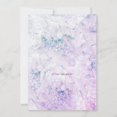 Farbenfrohe Pastelle unter der Meerestaufe Einladung (Rückseite)