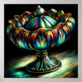 Farbenfrohe Pastelle Zeichnend Antiquitätenmuseum Poster (Vorne)