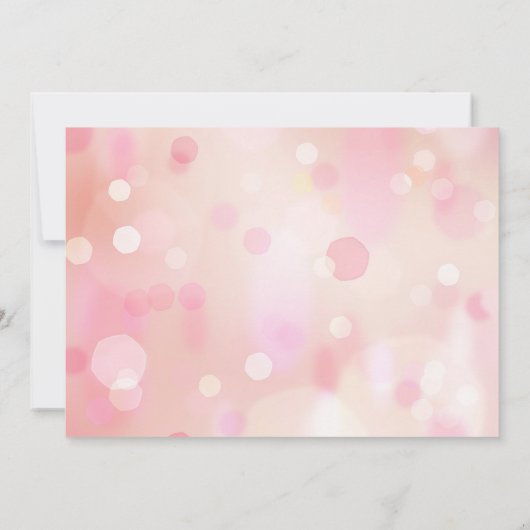 Farbenfrohe Pastelleuchten Brautdusche Einladung (Rückseite)