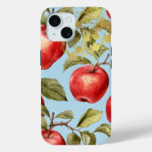 Farbenfrohe Pastellfarben Blau, Rot und Gold Apfel Case-Mate iPhone Hülle (Rückseite)