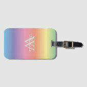 Farbenfrohe Pastellfarben Gepäckanhänger (Vorderseite (Horizontal))
