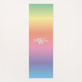 Farbenfrohe Pastellfarben Yogamatte (Vorderseite)