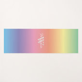 Farbenfrohe Pastellfarben Yogamatte (Vorderseite (Horizontal))