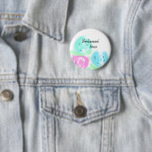 Farbenfrohe pastellfarbene Aquarellbräune Button (Beispiel)