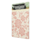 Farbenfrohe pastellfarbene Spitzen-Muster für Desi Mini Klemmbrett (Gewinkelt2)