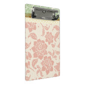 Farbenfrohe pastellfarbene Spitzen-Muster für Desi Mini Klemmbrett (Schrägansicht)