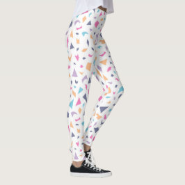 Farbenfrohe Pastellform Muster Leggings